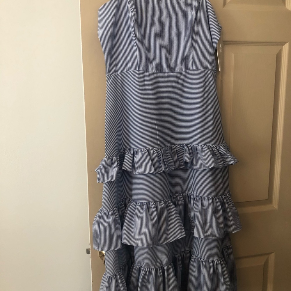 Blue ruffle dress